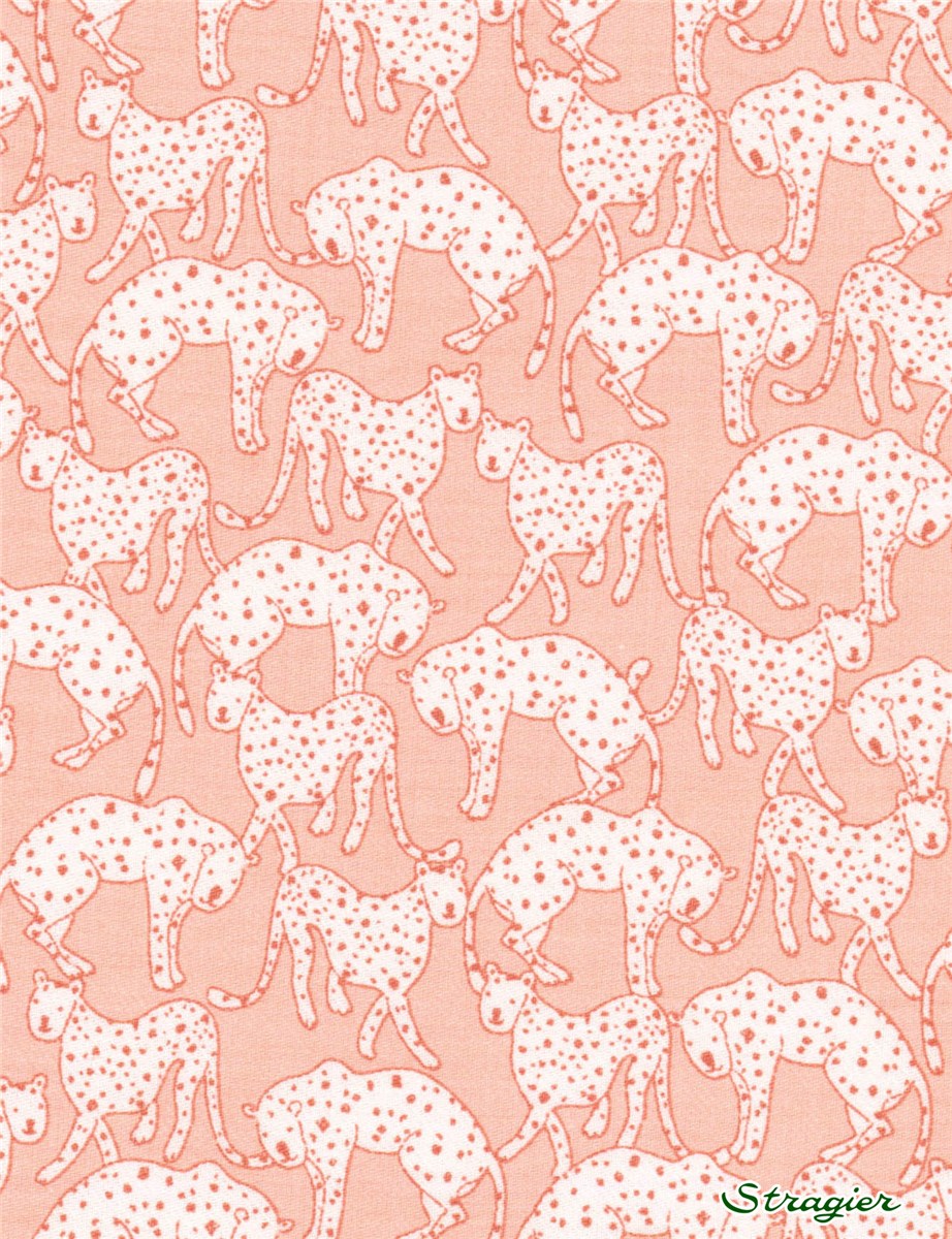 Twill léger Coton BIO - Léo - Rose Saumon 