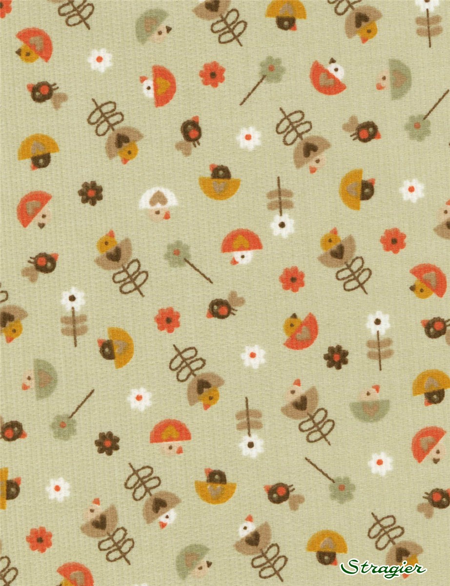 Velours milleraies - Lucy - Vert Réséda 