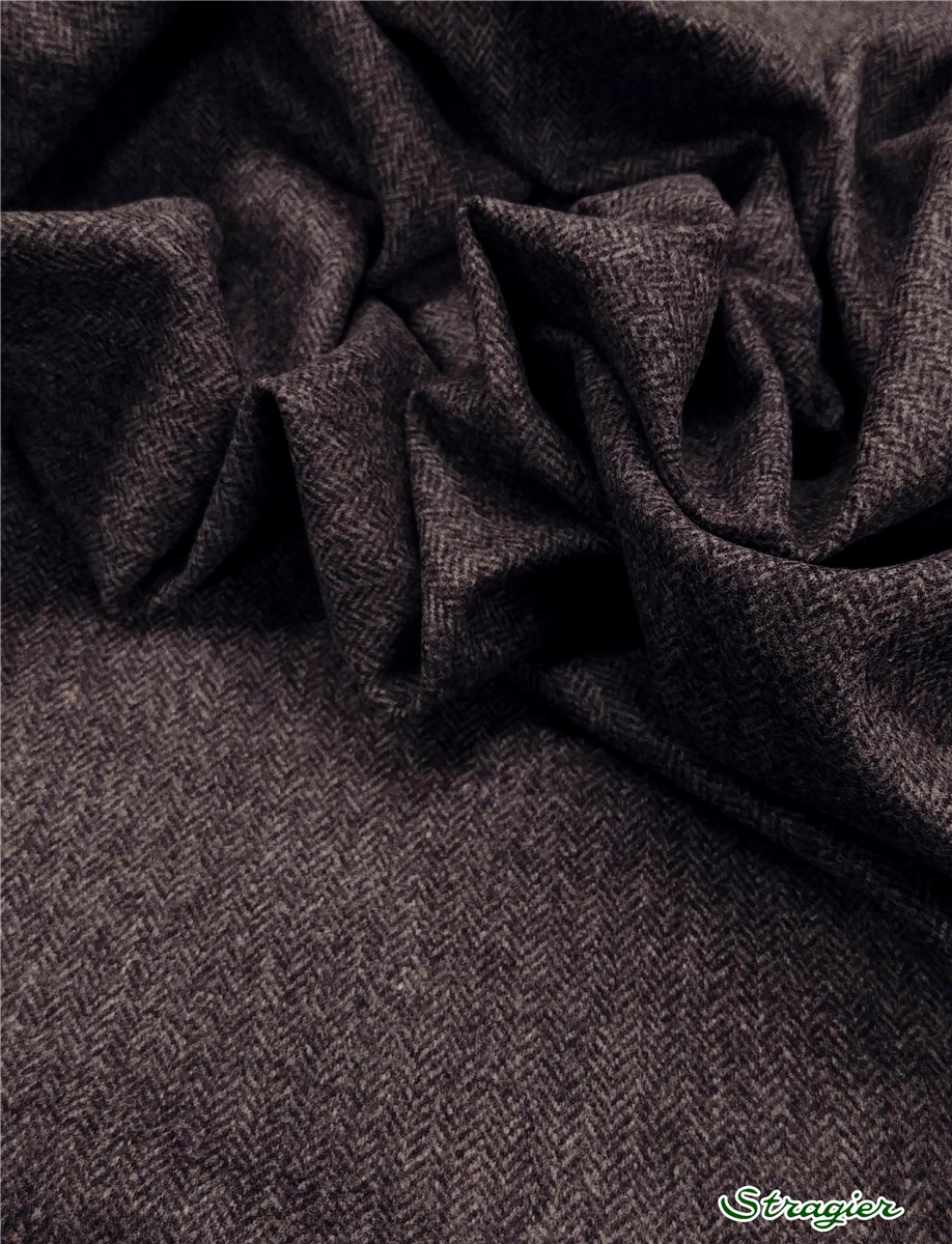 Laine Foulée - Chevrons - Indigo