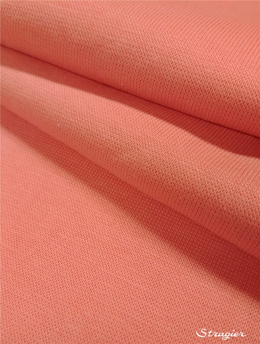 Pure Organic Cotton Knitted Ribbing - Plain - Rose Pétale