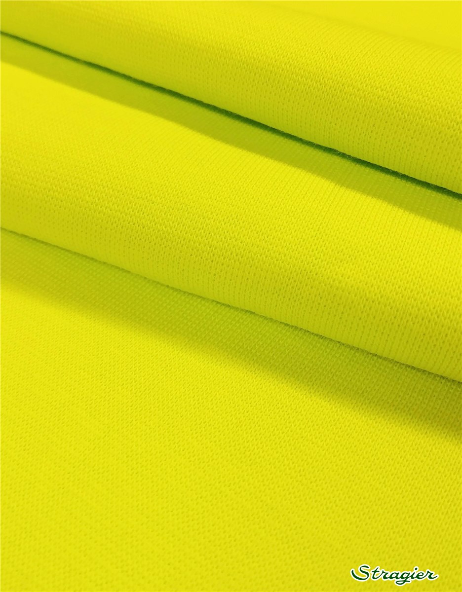 Bord Côte en Coton BIO - Uni - Citron Vert