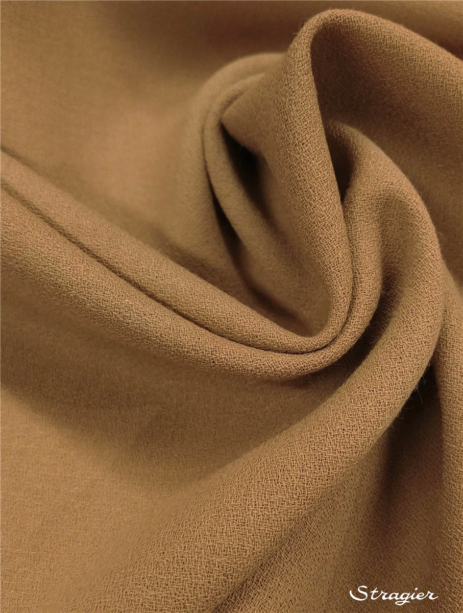 Crêpe pure Laine - uni - Camel