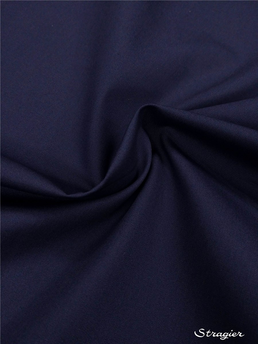 Poplin 59 threads/cm - Plain - Marine
