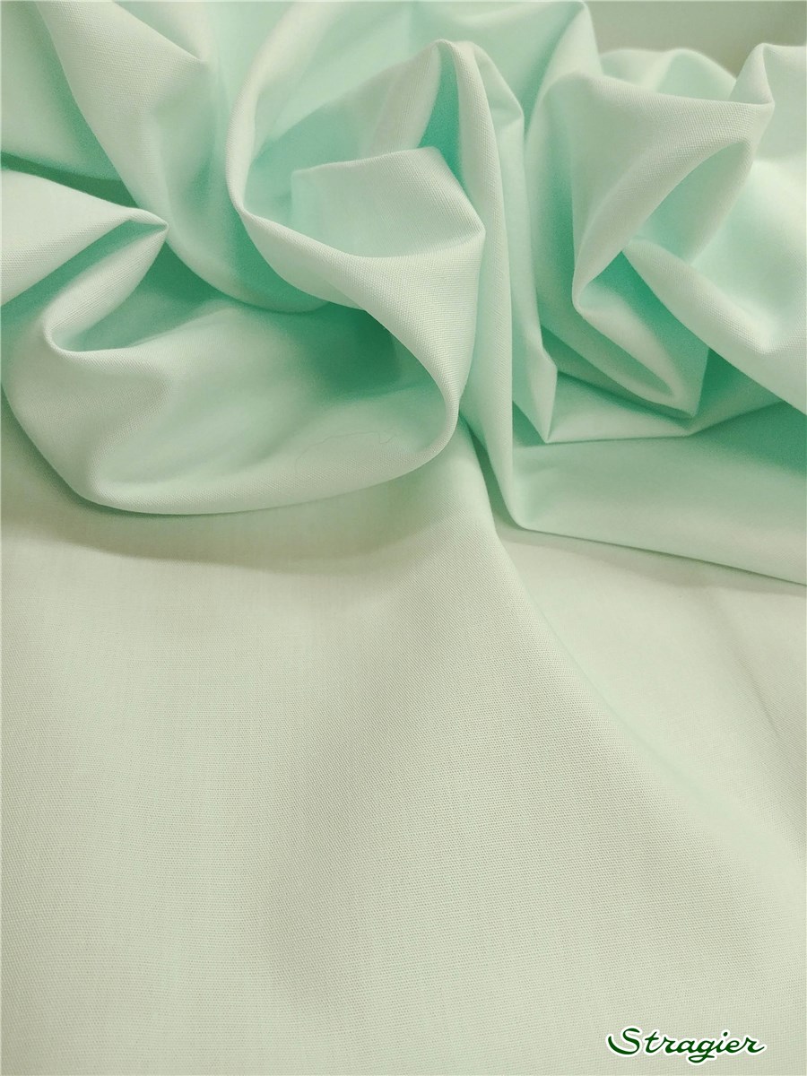 Poplin 59 threads/cm - Plain - Vert d'eau