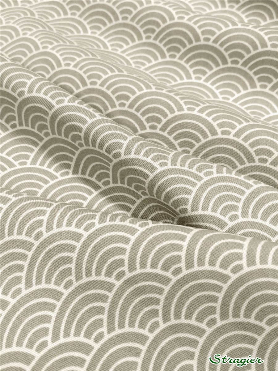 Viscose Twill - soft - Seigaiha - Grège