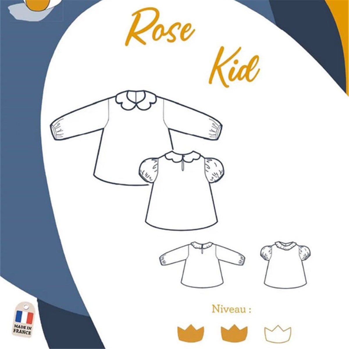 Patron l'Enfant Roi - Rose 2 -  - 2 à 10 ans 