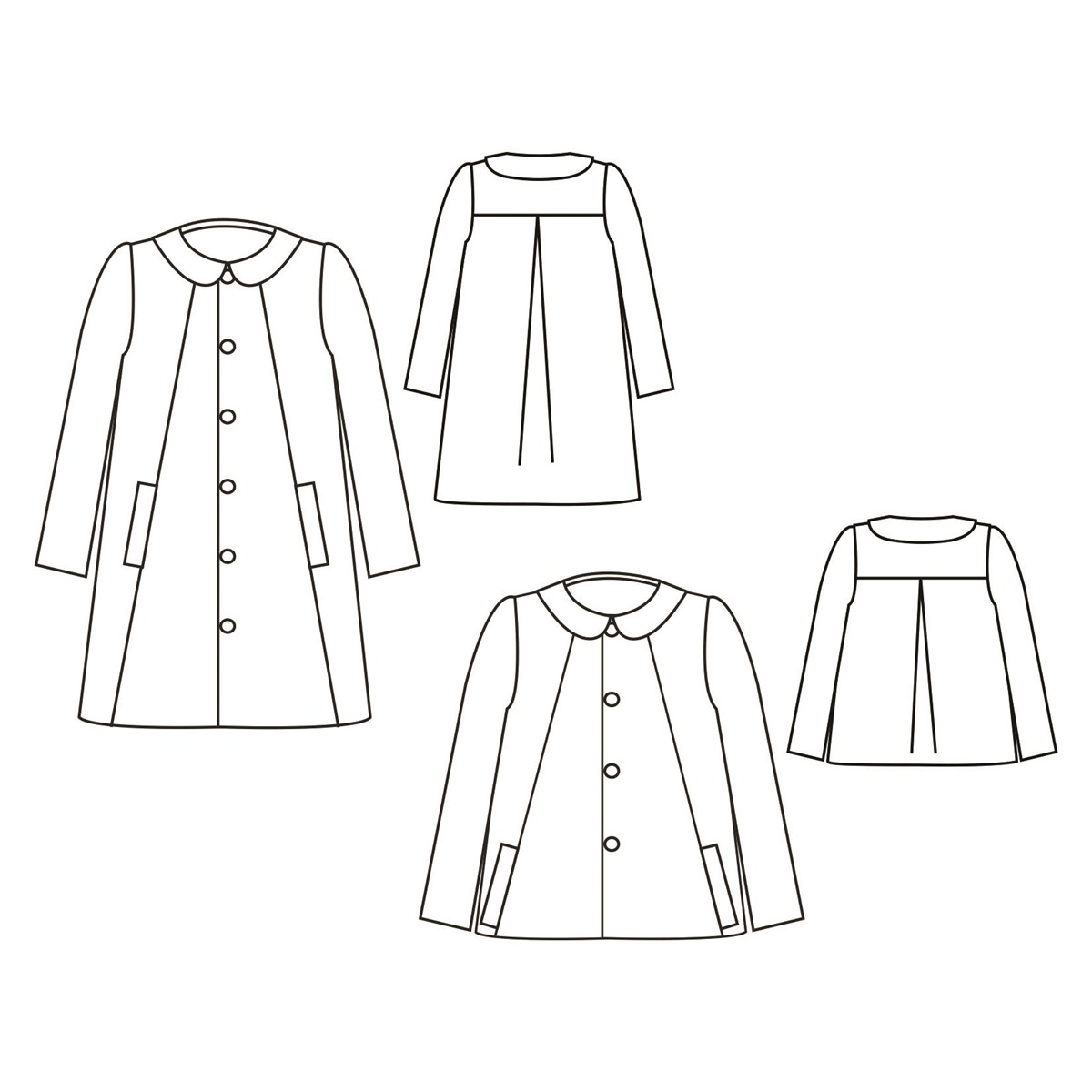 Patron République du Chiffon - Manteau Ernest - - EU 34-46