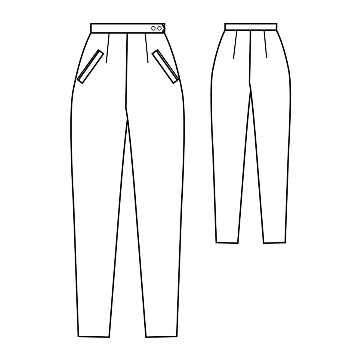 Patron République du Chiffon - Pantalon Claude - - EU 34-46