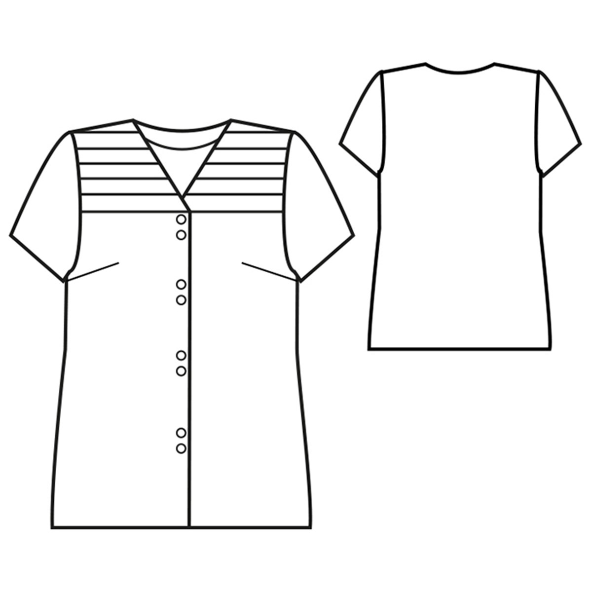 Patron République du Chiffon - Top Ursula - - EU 34-46