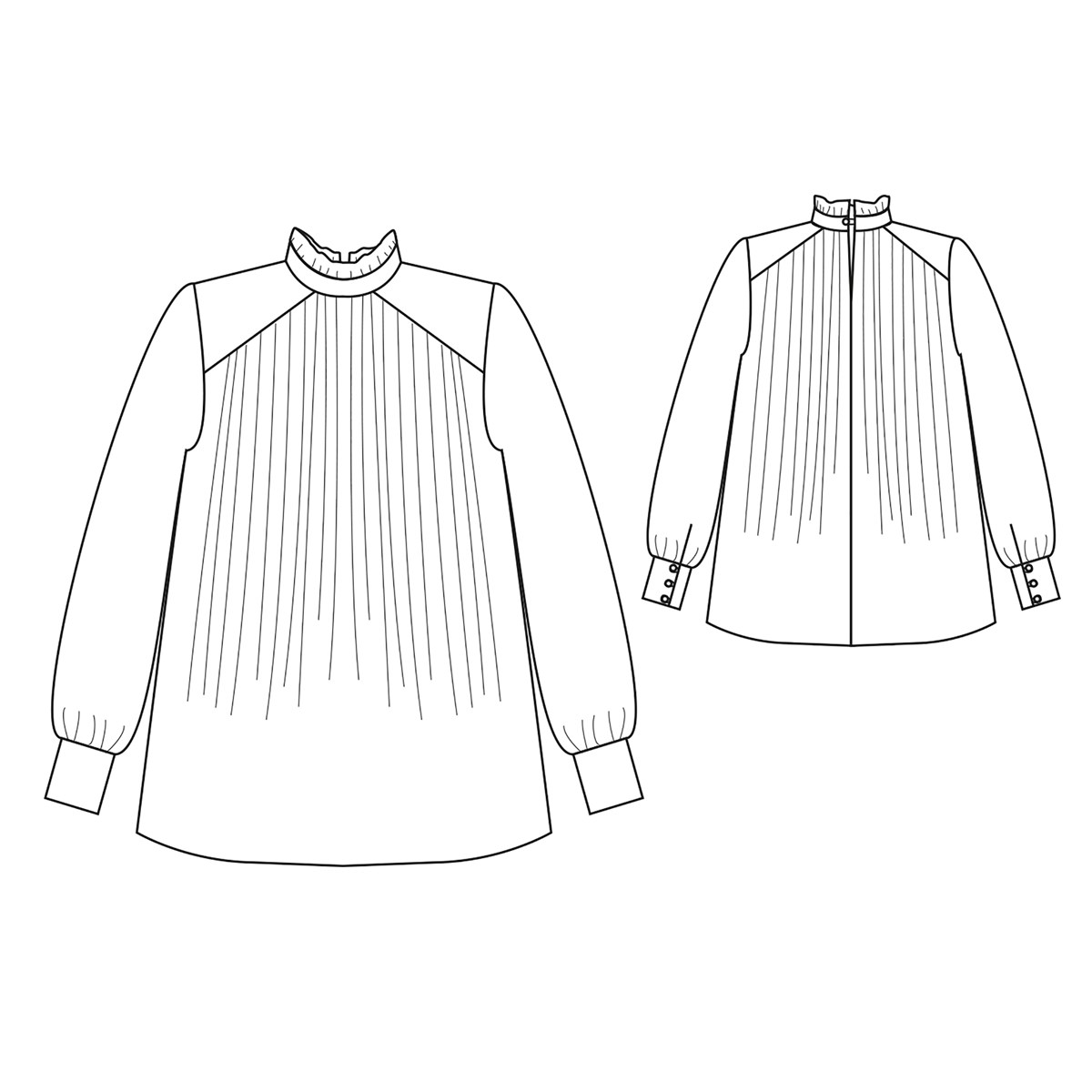 Patron République du Chiffon - Blouse Elisabeth - - EU 34-46