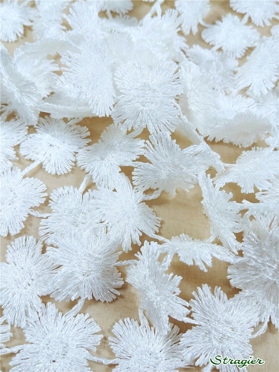 Guipure Lace - Sarcelle - Porcelaine irisée