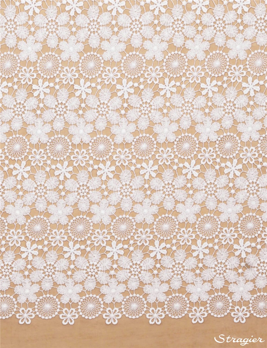 Guipure Coton - Cerclionie - Porcelaine Stragier - 100 cm