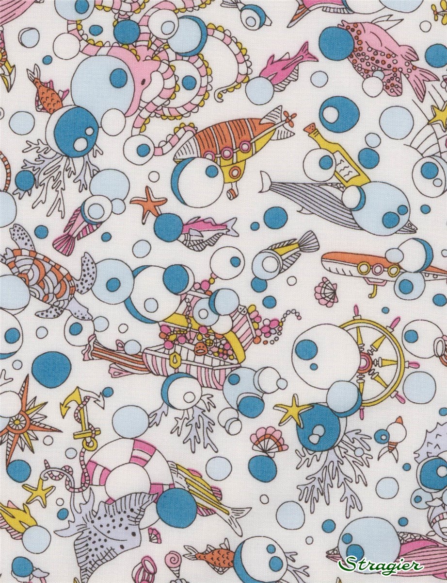 Liberty Tana Lawn - Ocean Treasure - A 