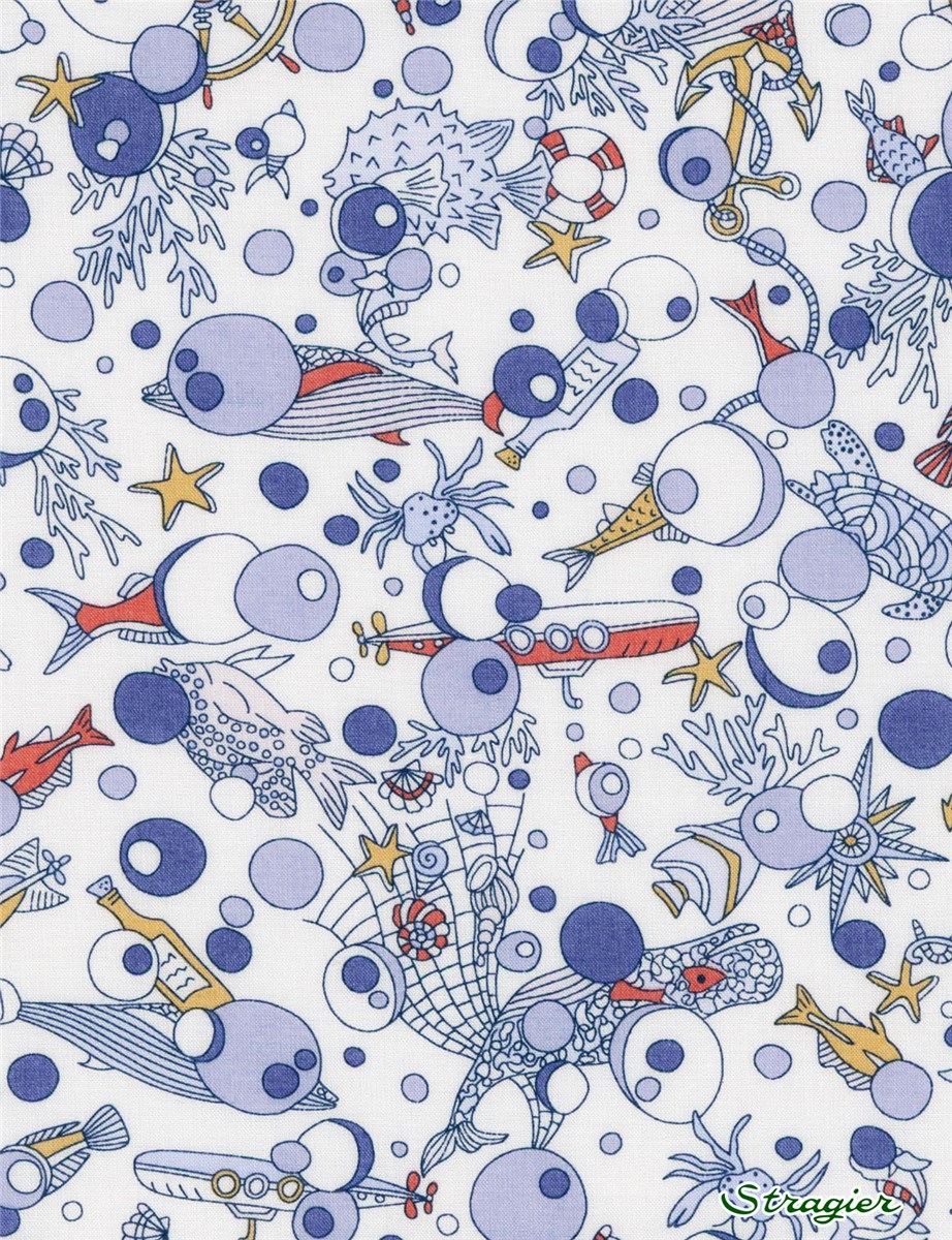 Liberty Tana Lawn - Ocean Treasure - B