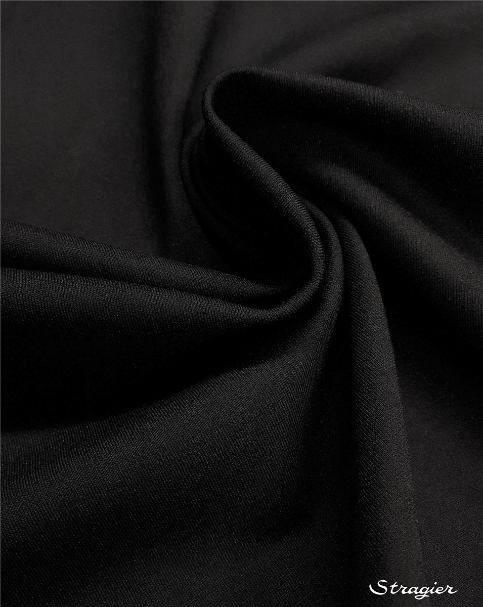 Milano Knitted Fabric - Stretch -370g - Plain - Noir