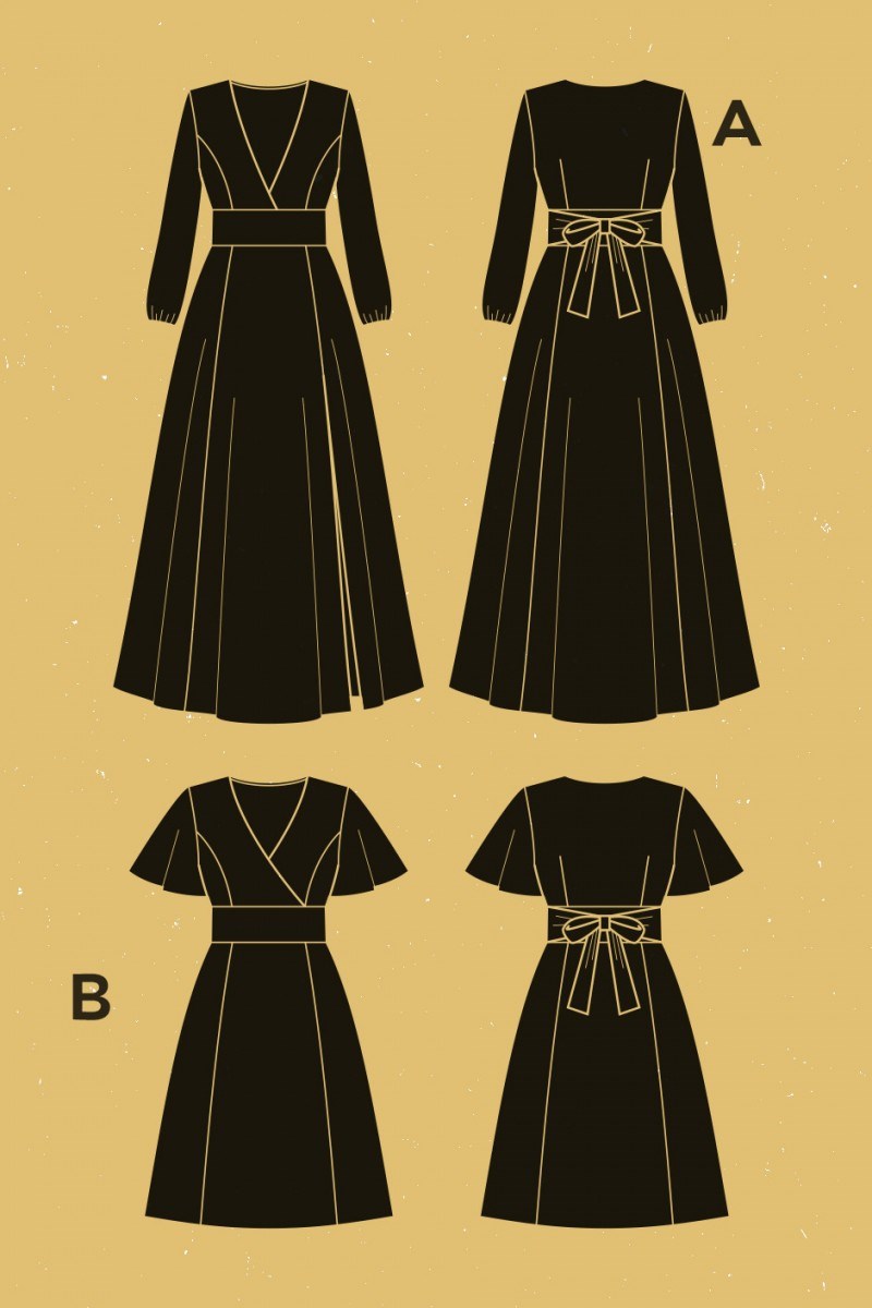 Patron -Deer and Doe- - Robe dress Magnolia - - EU 34-46
