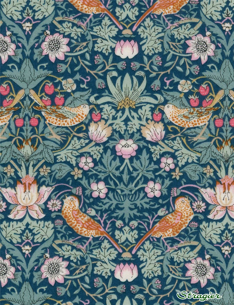 Liberty Tana Lawn - Strawberry thief - Canard 