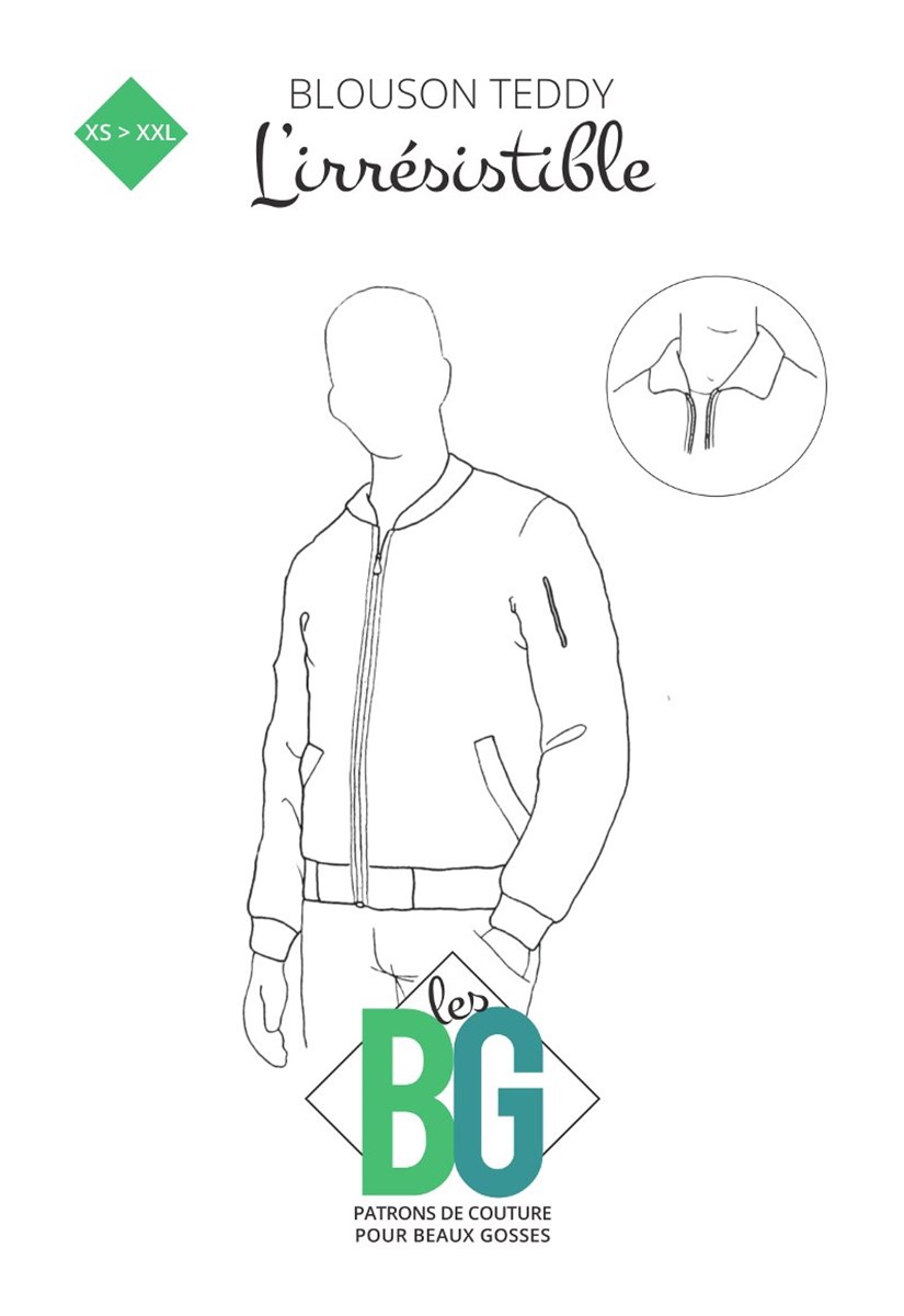Patron "les BG" - Blouson teddy l'irrésistible - - XS-XXL