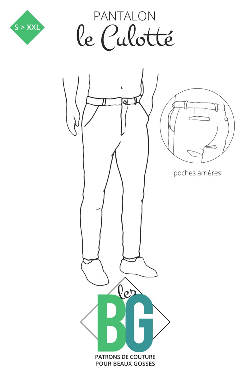 Patron "les BG" - Chino Le Culotté -  - S-XXL 