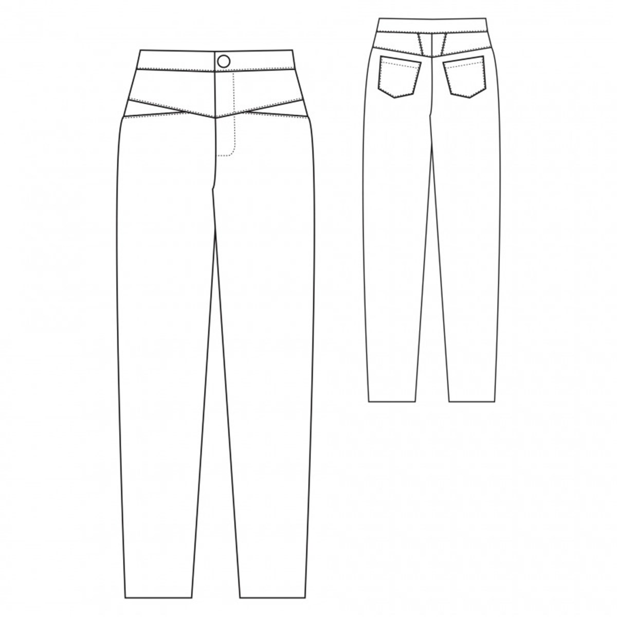 Patron République du Chiffon - Trousers Louis - - EU 34-46