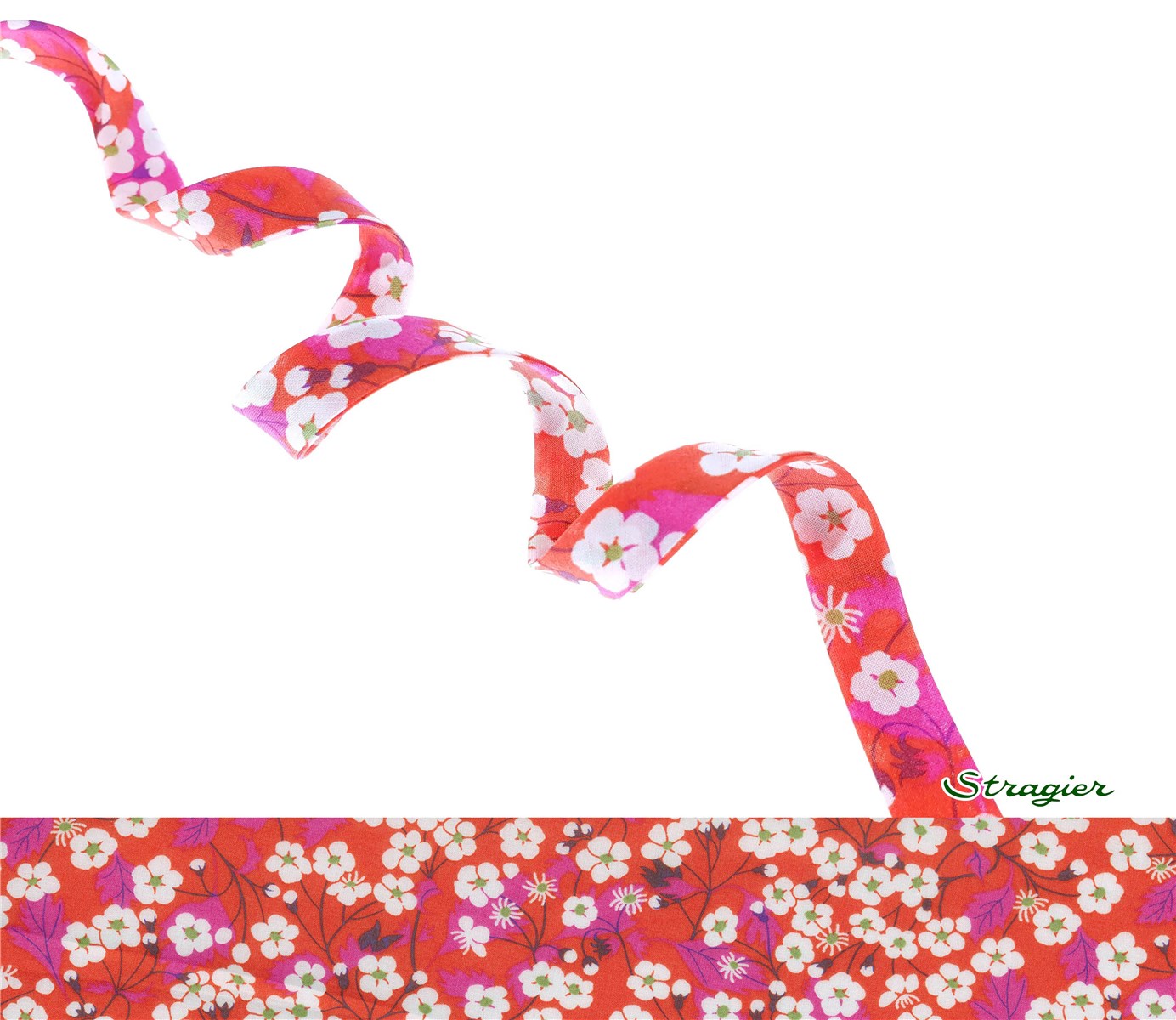 Liberty Bias Binding - 1033 Mitsi - Hibiscus - 10 mm