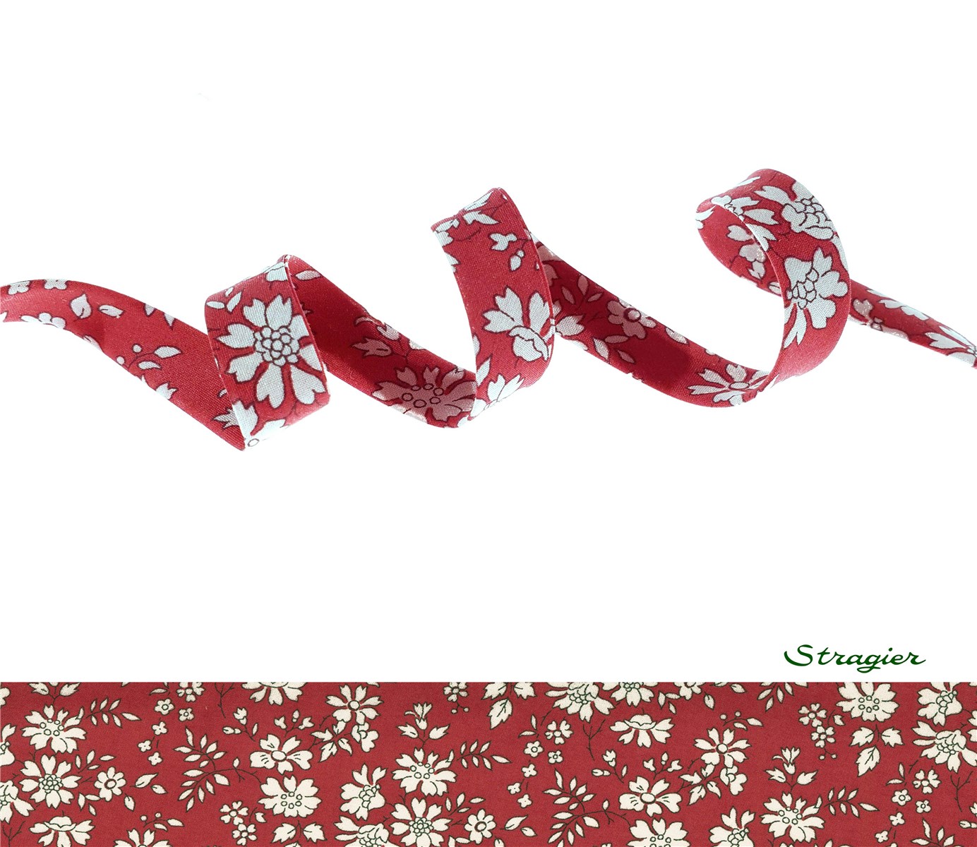 Liberty Bias Binding - 3055 Capel - Rubis - 10 mm