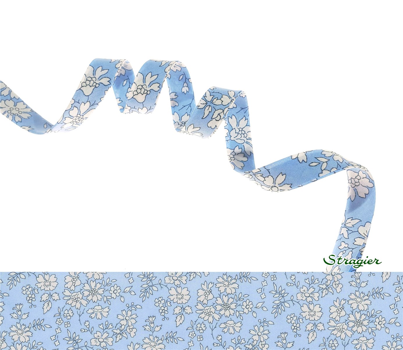 Biais Liberty - 3055 Capel - Ciel - 10 mm