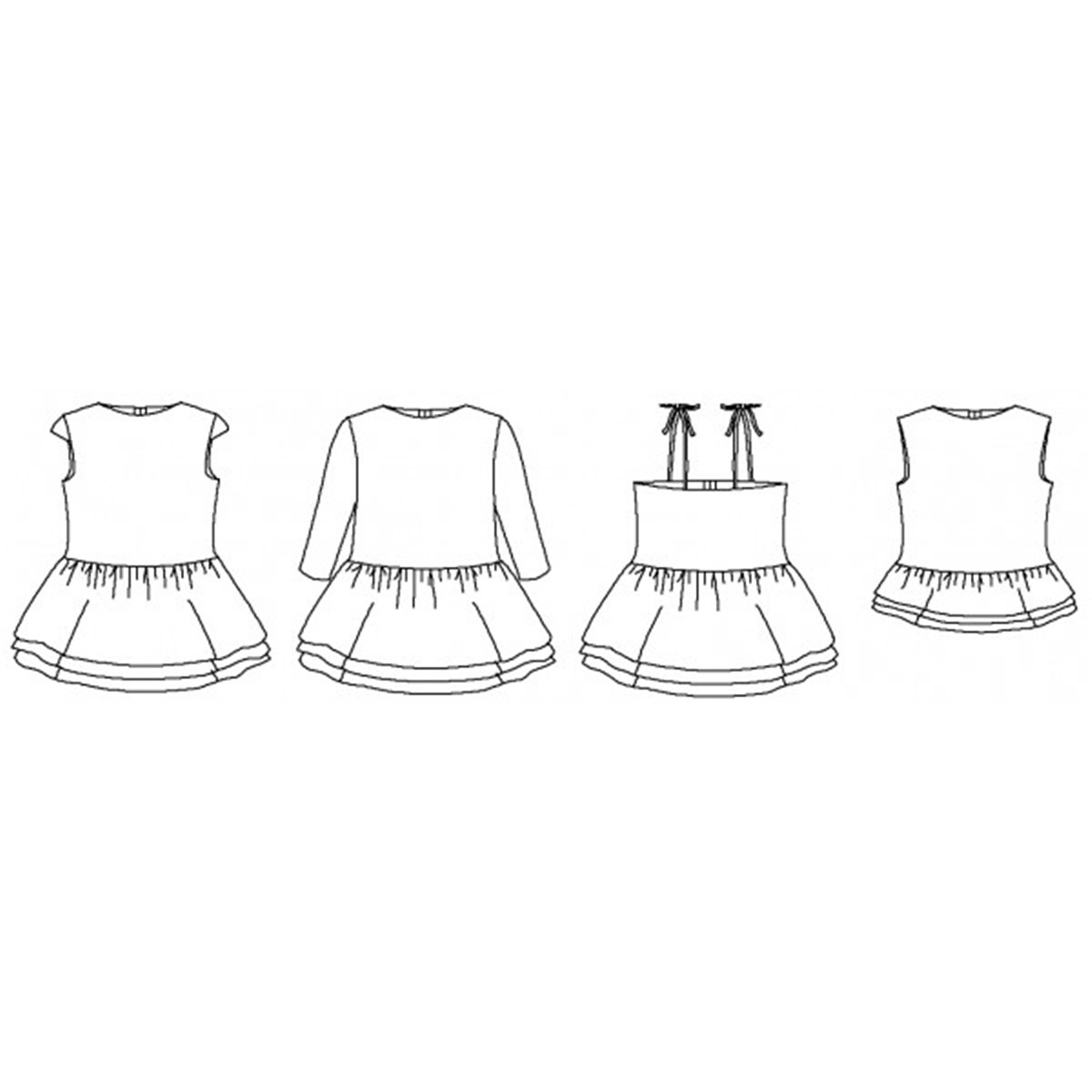 Patron "P&M" - Babydoll -  - 2 ans à 10 ans 