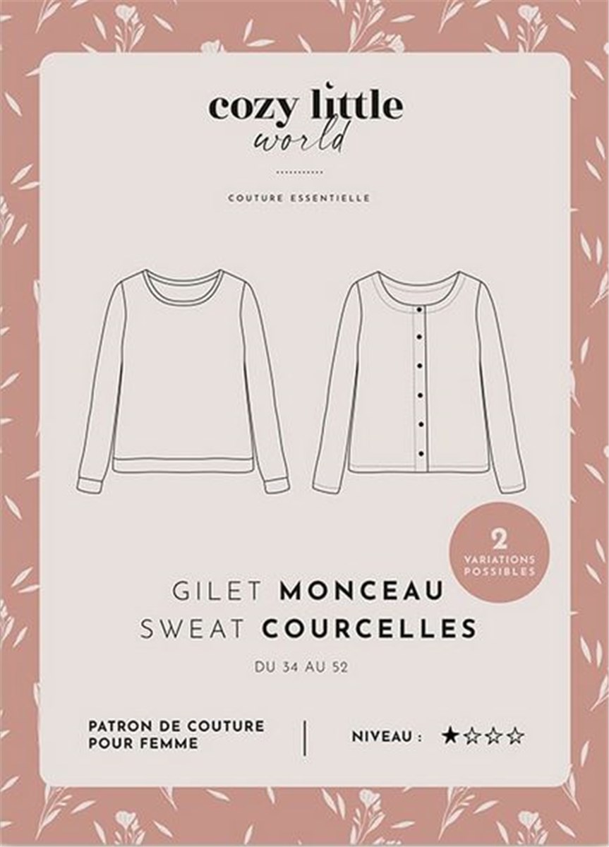 Patron Cozy Little World - Gilet Monceau femme -  - EUR 36-44 