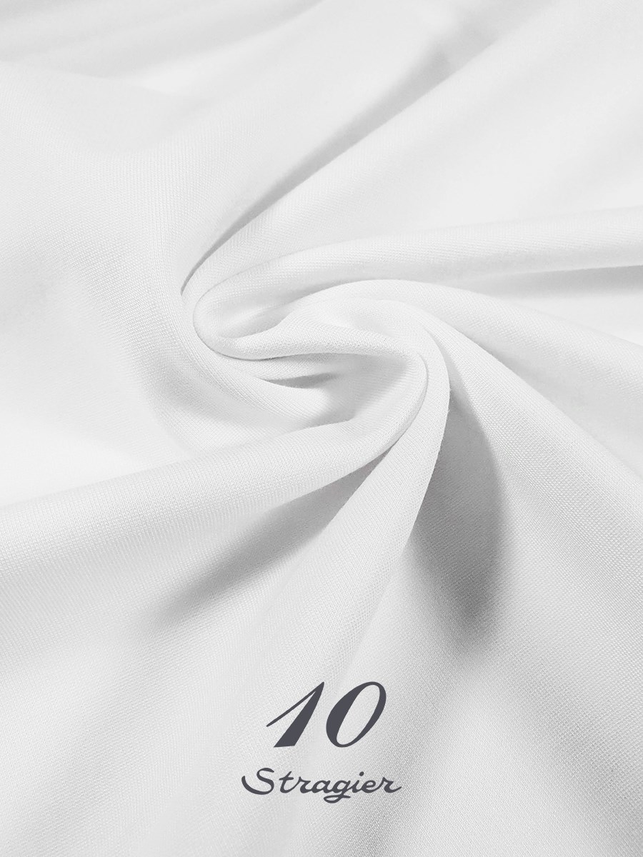 Milano Knitted Fabric - Stretch - Plain - Stragier Optical White