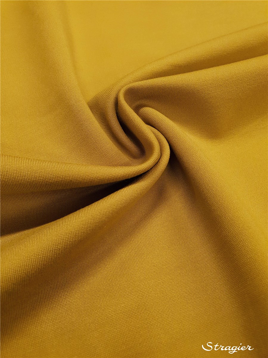 Milano Knitted Fabric - Stretch - Plain - Moutarde