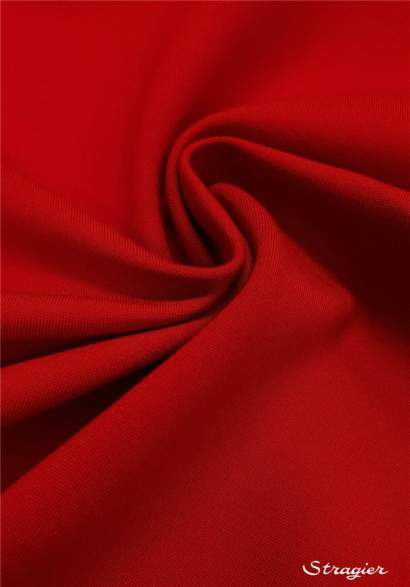 Milano Knitted Fabric - Stretch - Plain - Rouge