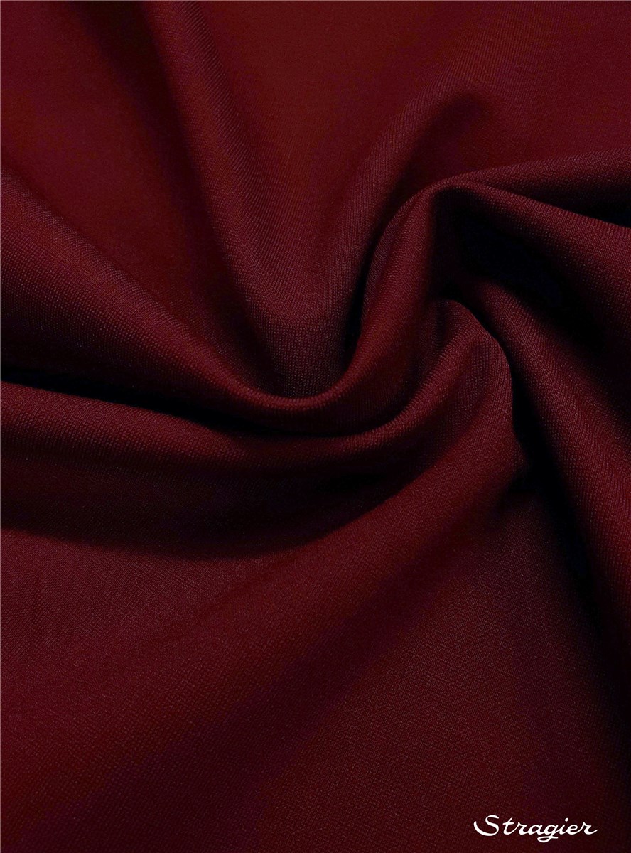 Milano Knitted Fabric - Stretch - Plain - Bordeaux
