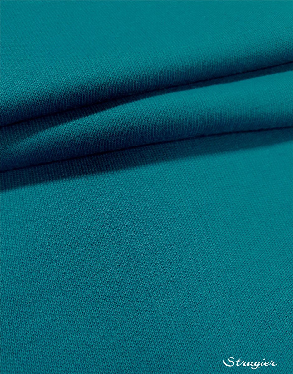 Knitted Fabric - Sweatshirt - extra quality - Plain - Vert Canard