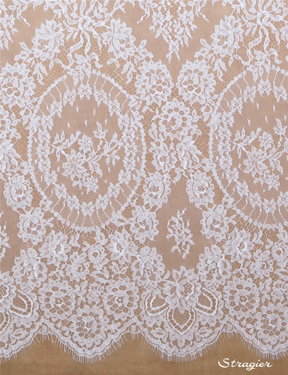 Dentelle de Calais - Adélaïde - Ivoire clair Stragier - 130 cm