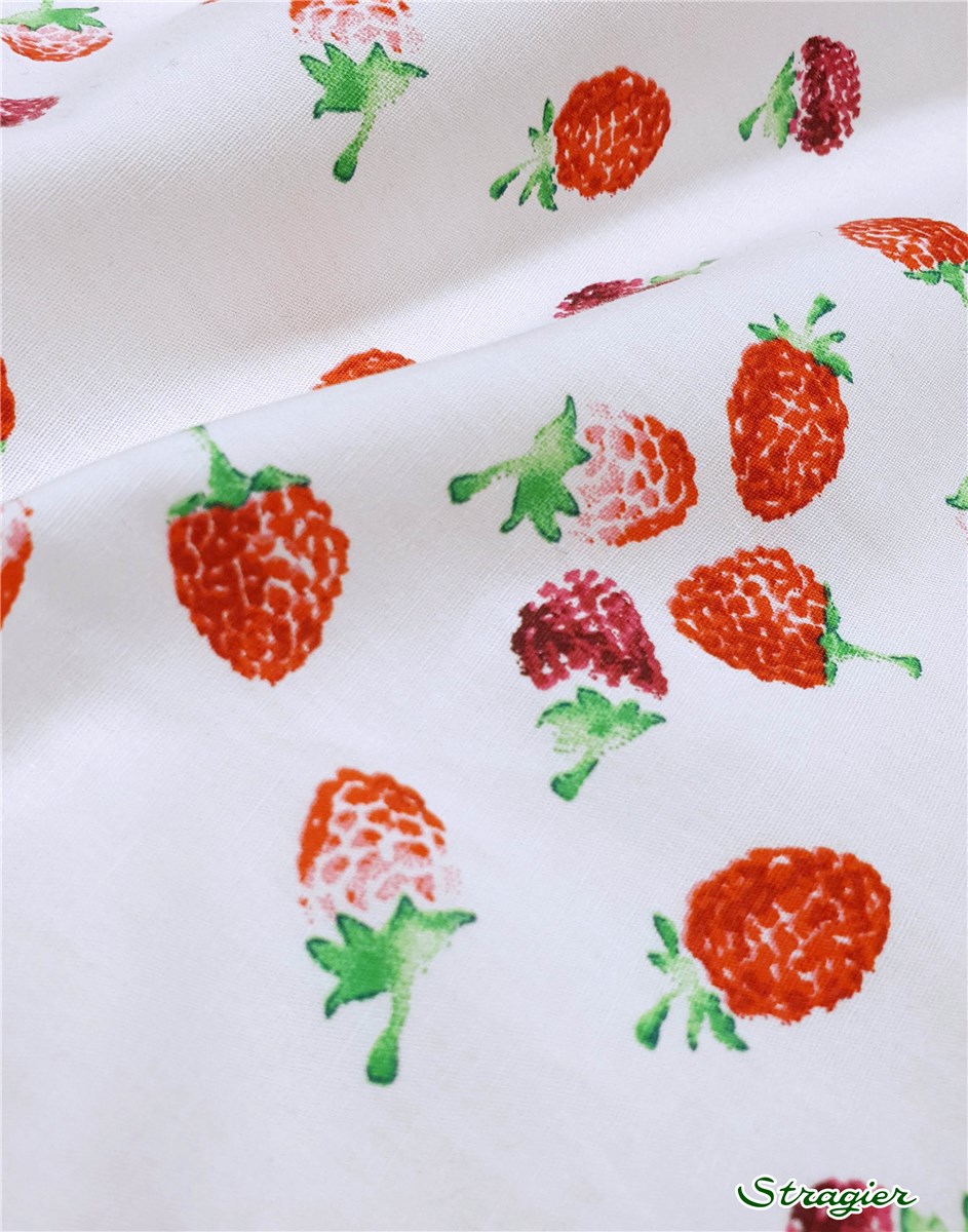 Popeline pur Coton - Framboise - 1