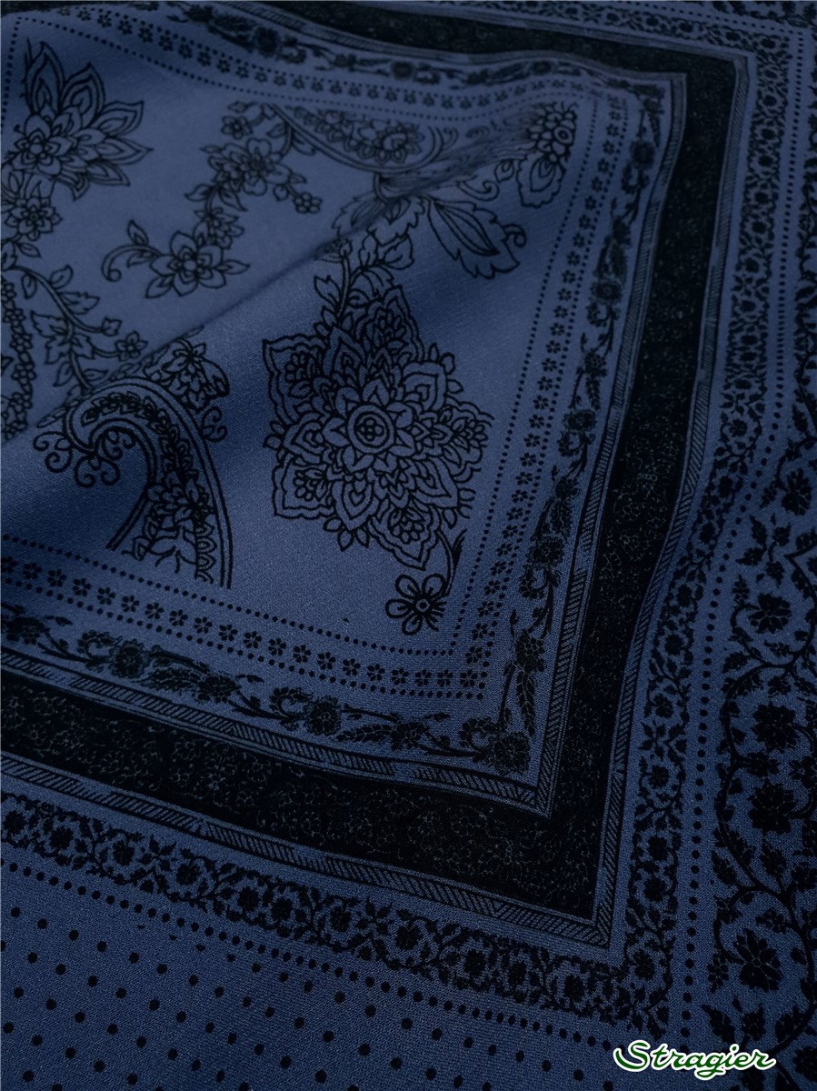 Javanaise Viscose - Foulard - Bleu profond 