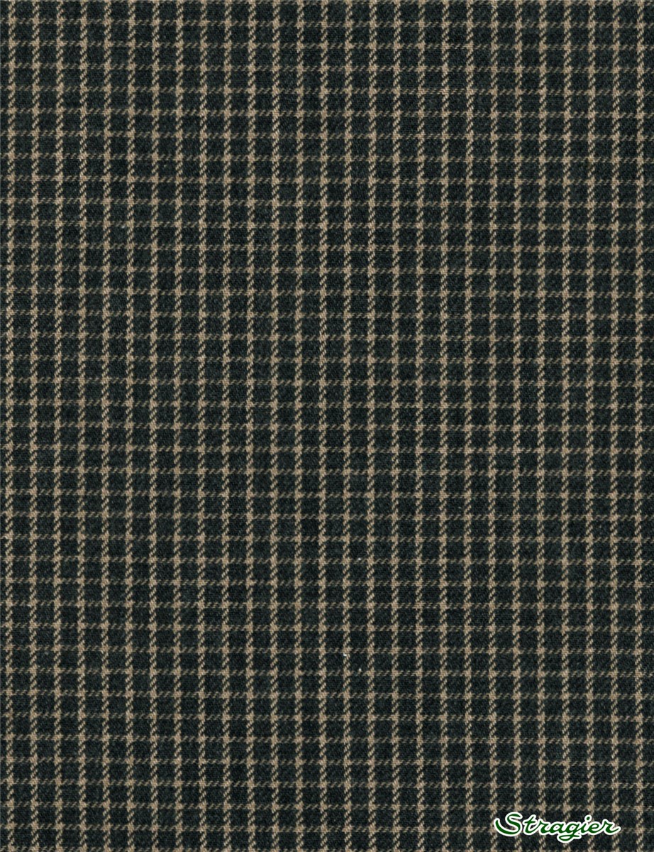Coton gratté - Carreaux 4mm - Anthracite 