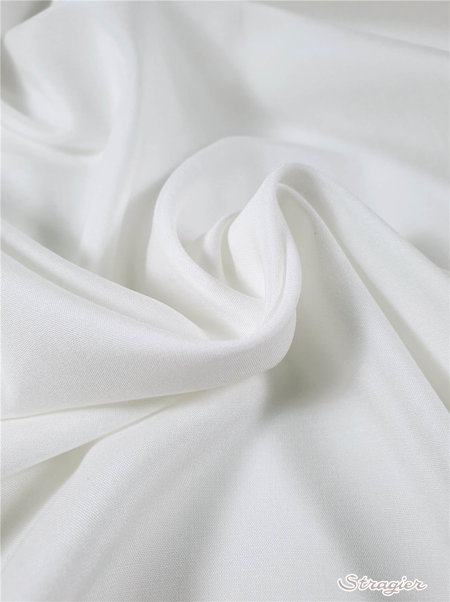 Popeline souple Viscose - uni - Ivoire clair 