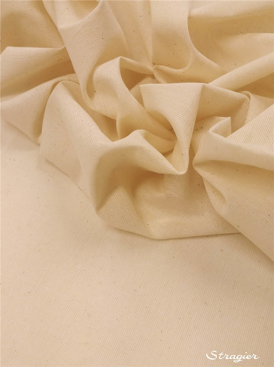 Draping Fabrics - Calico - uni - Naturel