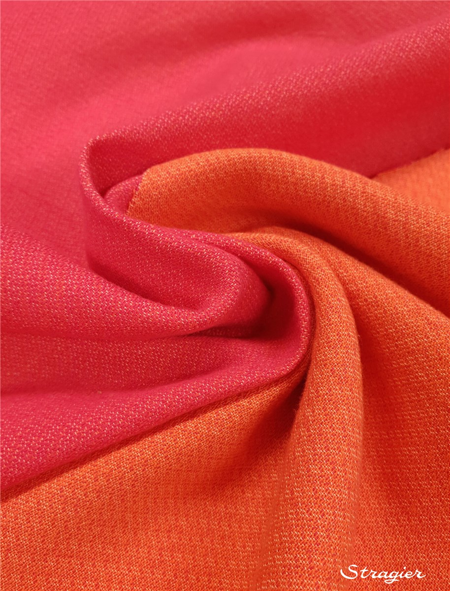 Trois Fils - pur coton - uni - Corail-Fuchsia 