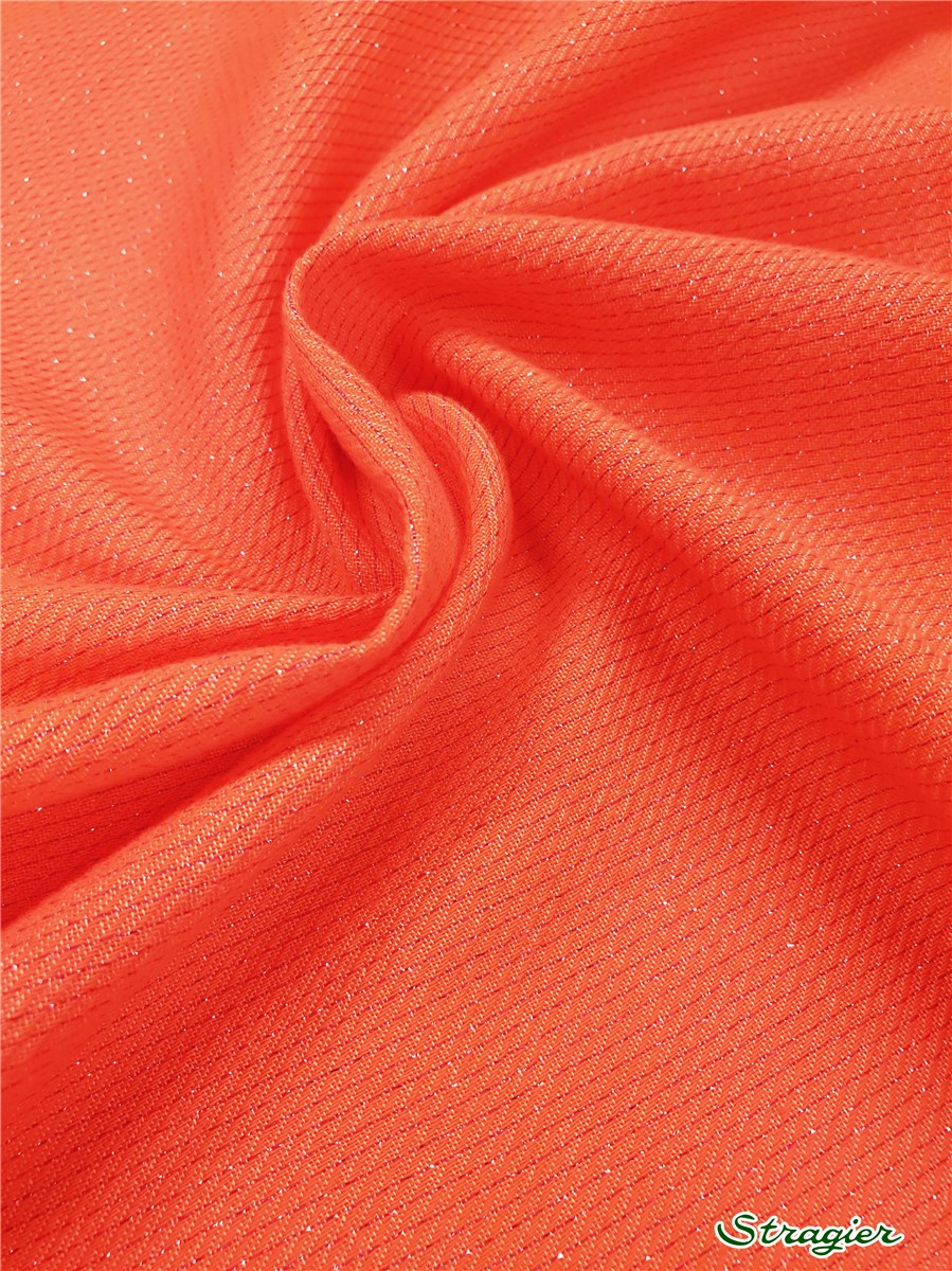 Cotton &amp; Lurex - light &amp; smooth - uni - Corail-Fuchsia lurex
