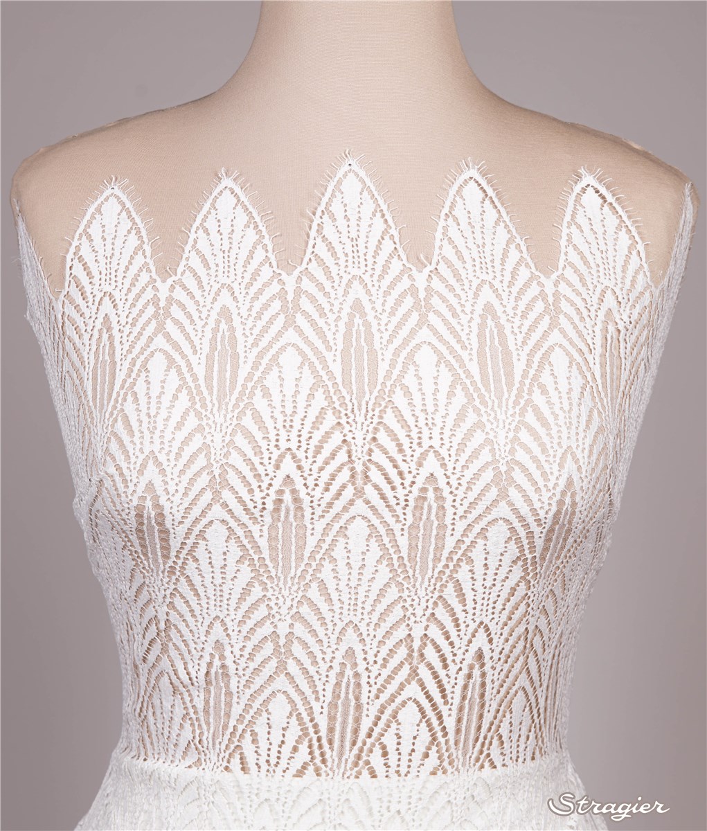Dentelle de Calais - Tolède - Porcelaine Stragier - 90 cm