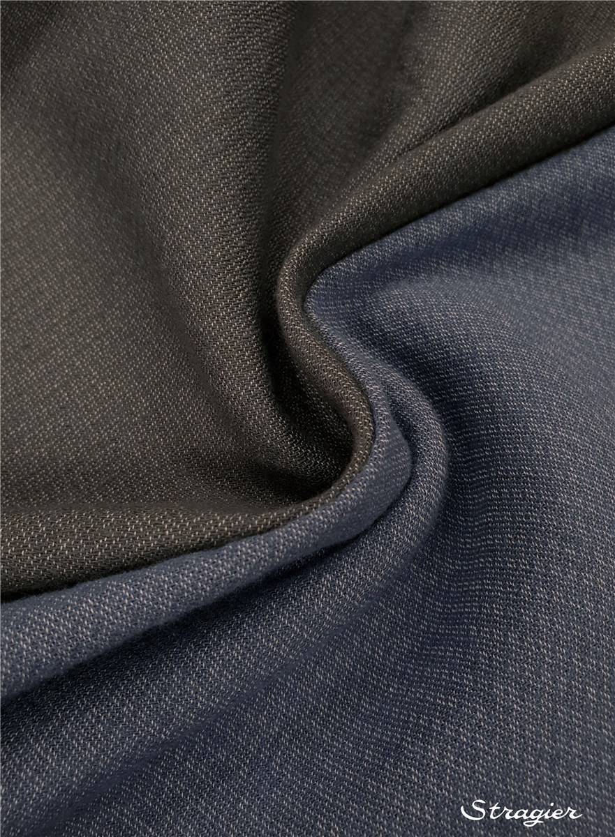 Three Threads - Pure Cotton - uni - Bleu Ardoise-Taupe