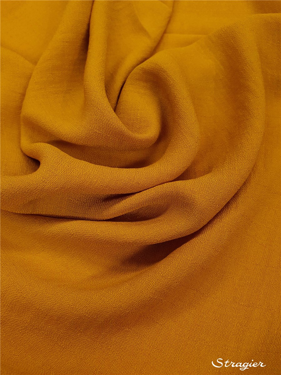 Batiste Microfibres - souple - uni - Safran