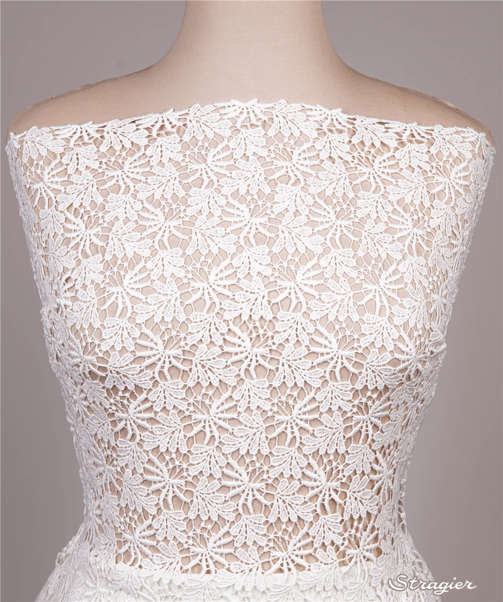 Guipure en Coton - Glycillia - Porcelaine Stragier - 90 cm