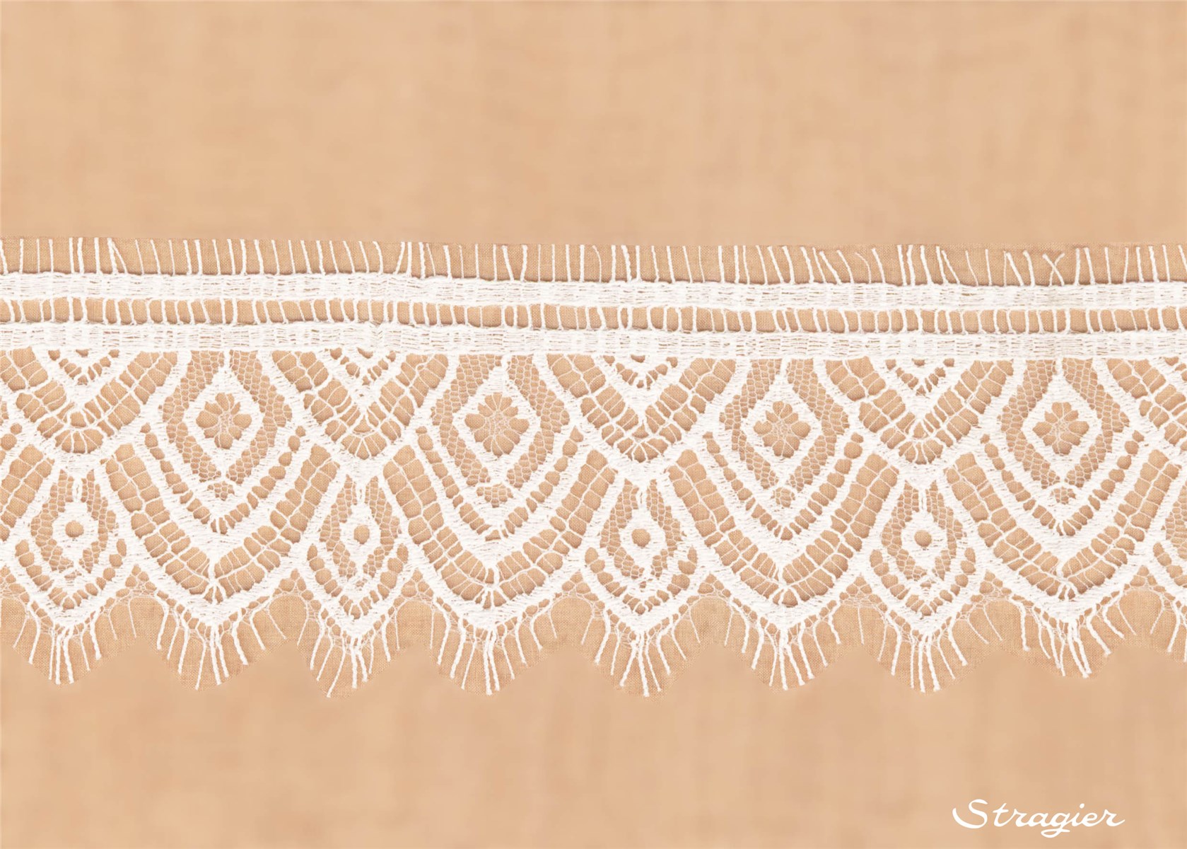 Dentelle de Calais - Tolèdine - Ivoire Stragier - 7 cm