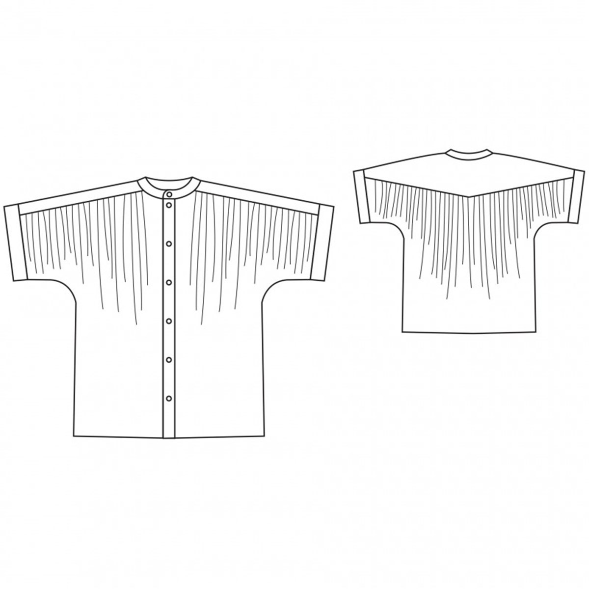 Patron République du Chiffon - Chemise Petula -  - EU 34-46 