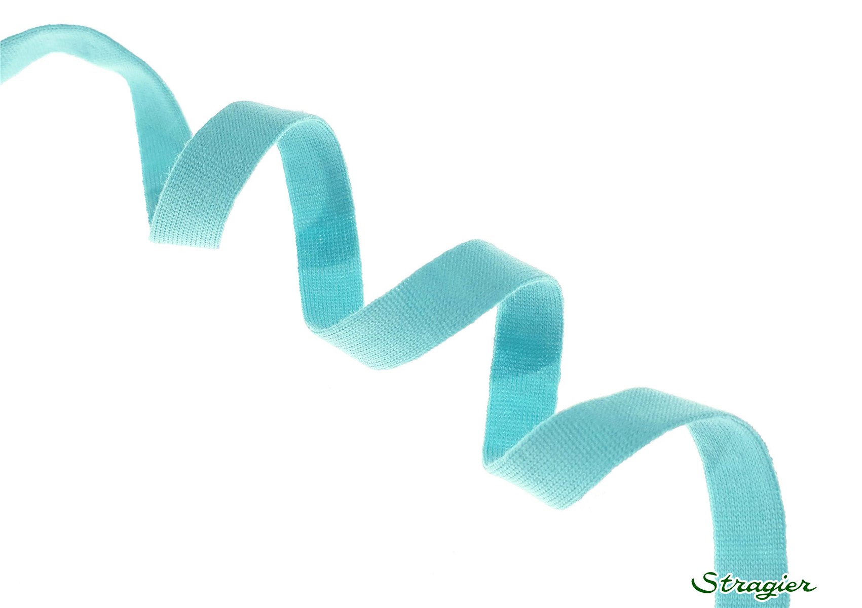 Pure Organic Cotton Tubular Braid - Plain - Vert glacé - 10 mm