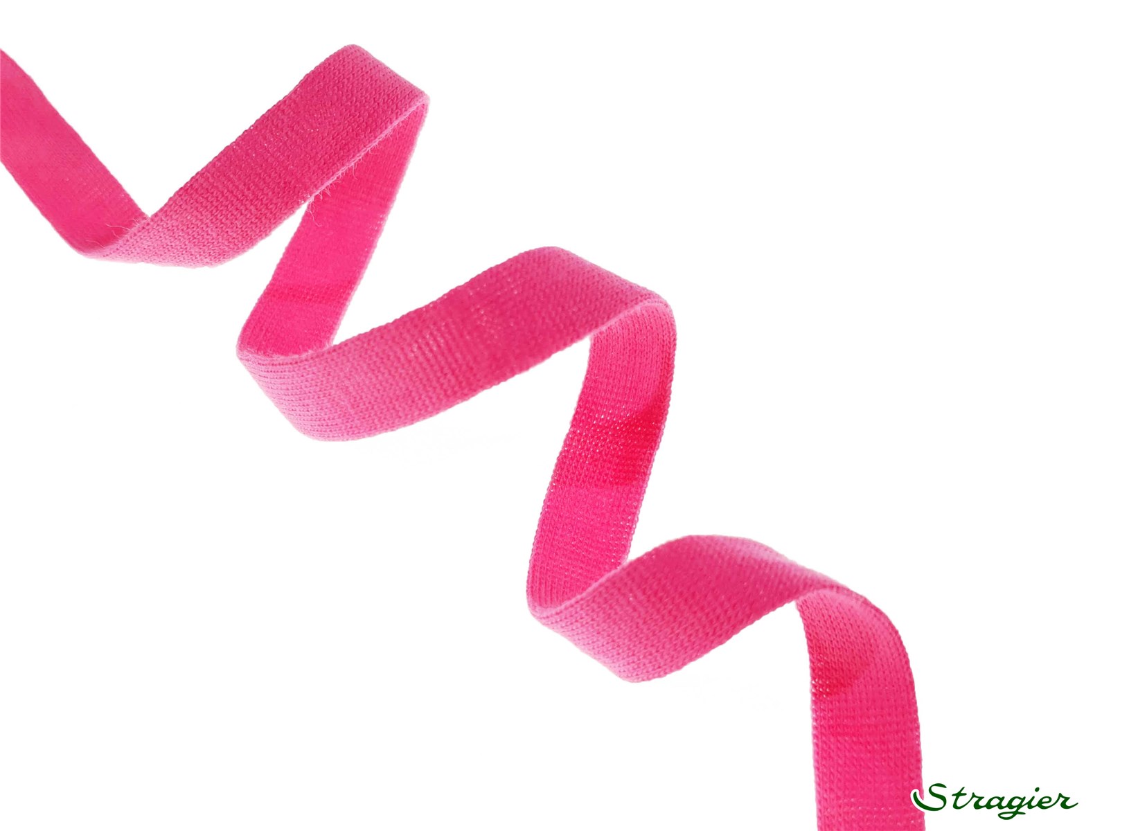 Pure Organic Cotton Tubular Braid - Plain - Rose Phlox - 10 mm
